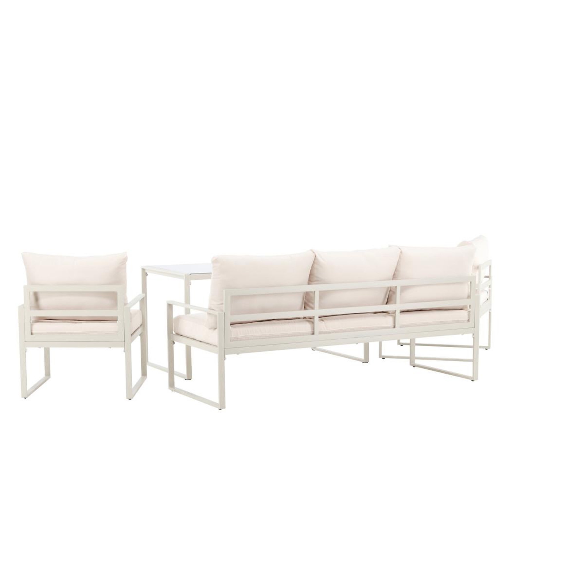 Voir la diapositive 4 : Paris Prix Salon de jardin 5 places  catania  179cm beige