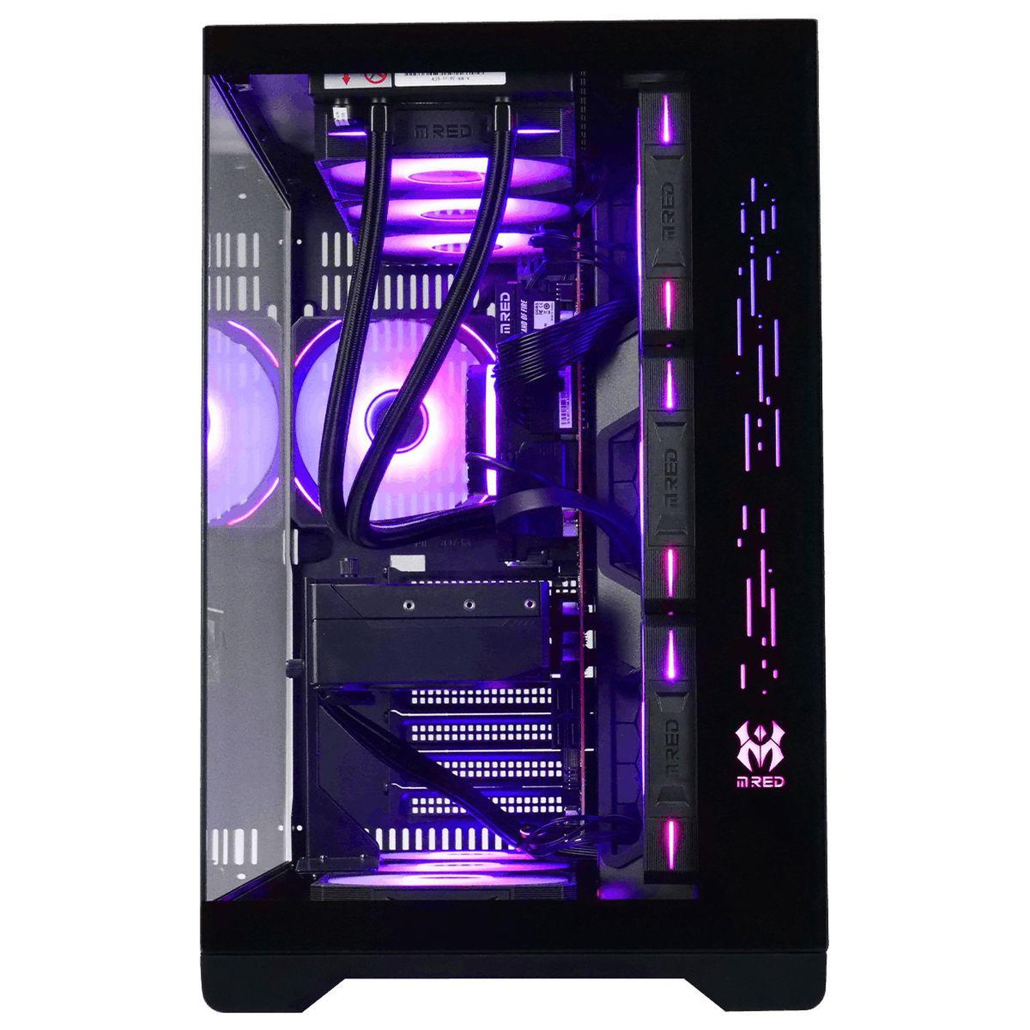 Voir la diapositive 2 : MRED Pc gamer amd ryzen 7 9800x3d - nvidia geforce rtx 5080 - 32 go ram ddr5 - ssd 2 to