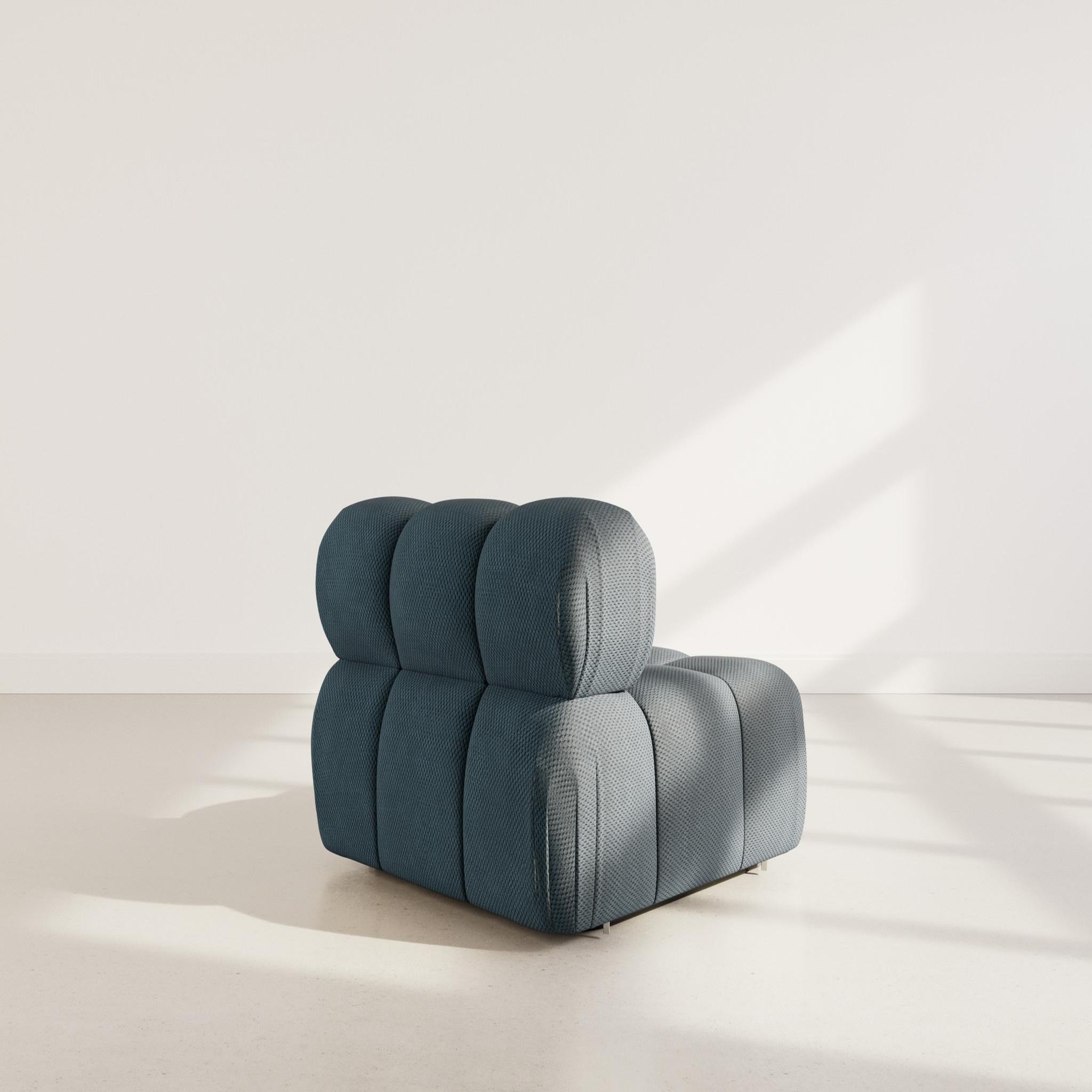 Voir la diapositive 5 : BEST MOBILIER Ruby - module d'assise en velours texturé