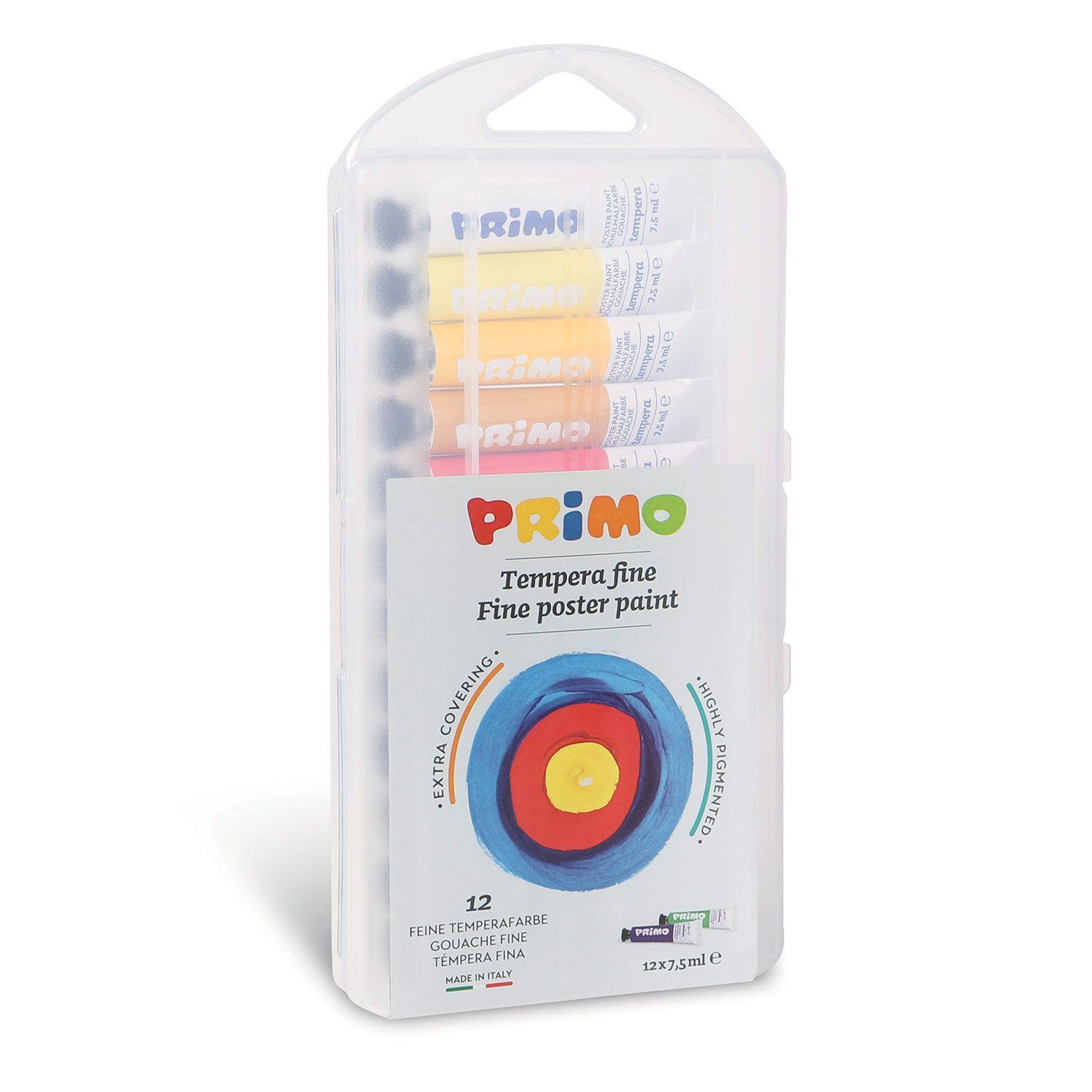 Voir la diapositive 3 : PRIMO 12 tubes de peinture gouache 7,5 ml