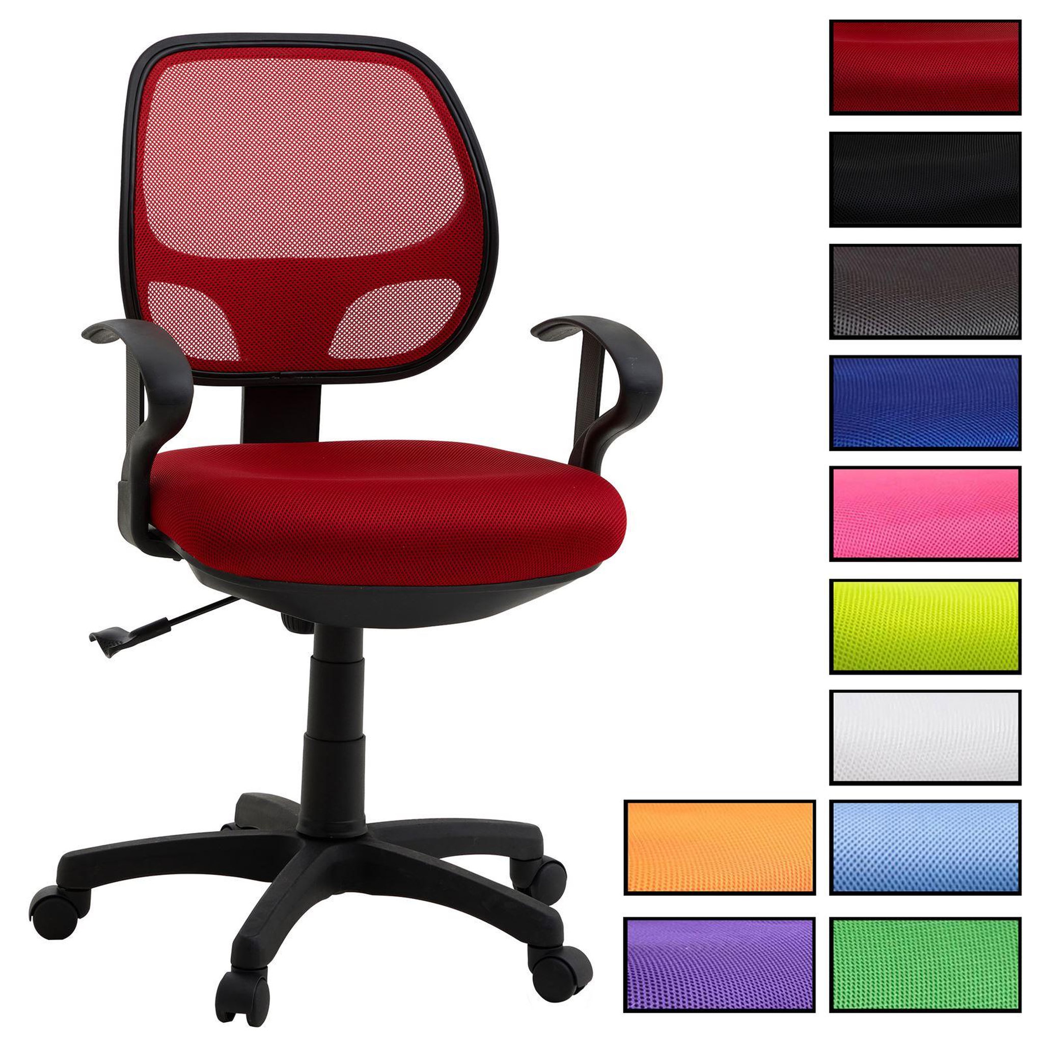 IDIMEX Chaise de bureau pour enfant COOL. Coloris disponibles : Vert, Blanc