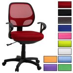 IDIMEX Chaise de bureau pour enfant COOL. Coloris disponibles : Blanc, Vert