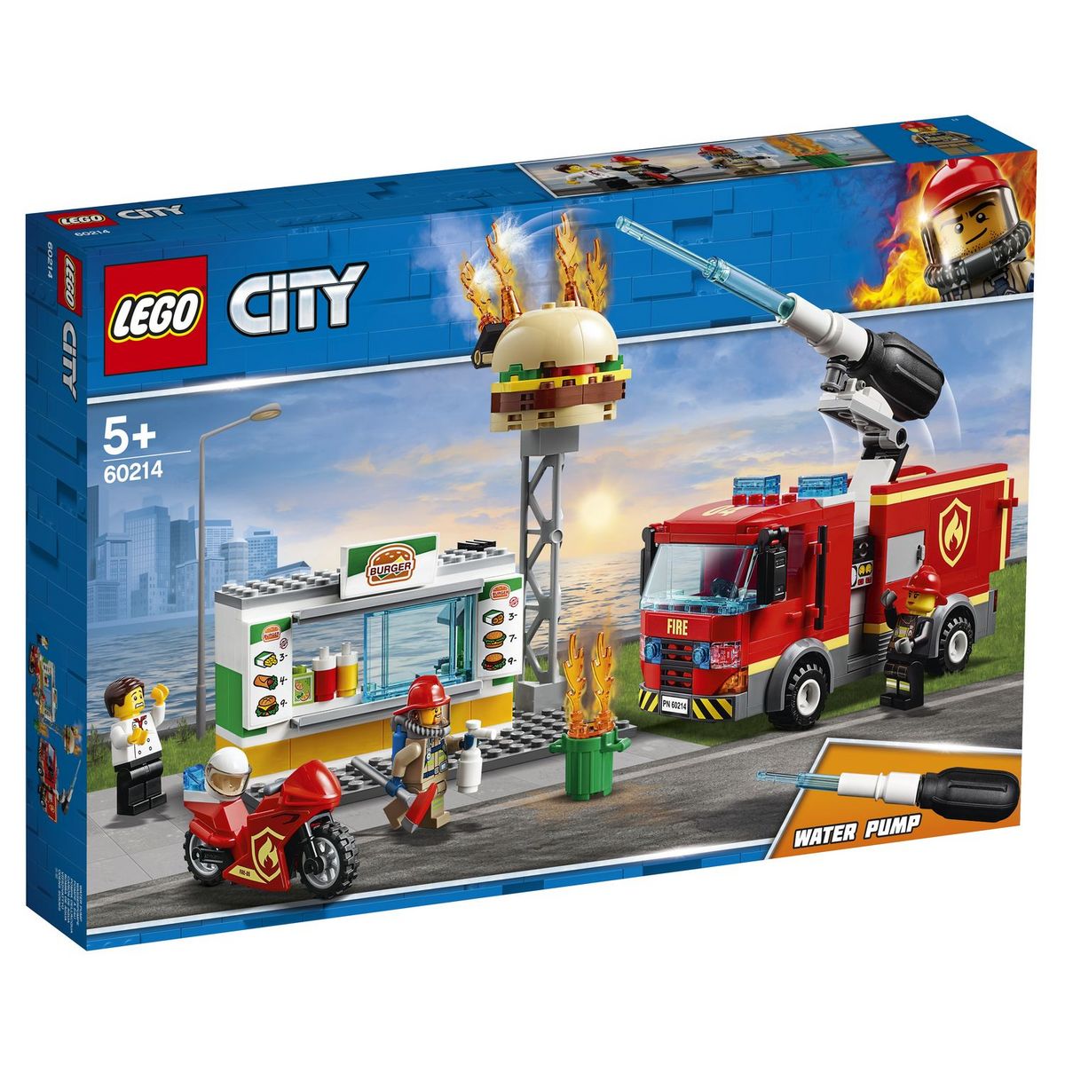 LEGO City 60214 - L'intervention des pompiers au restaurant de burgers