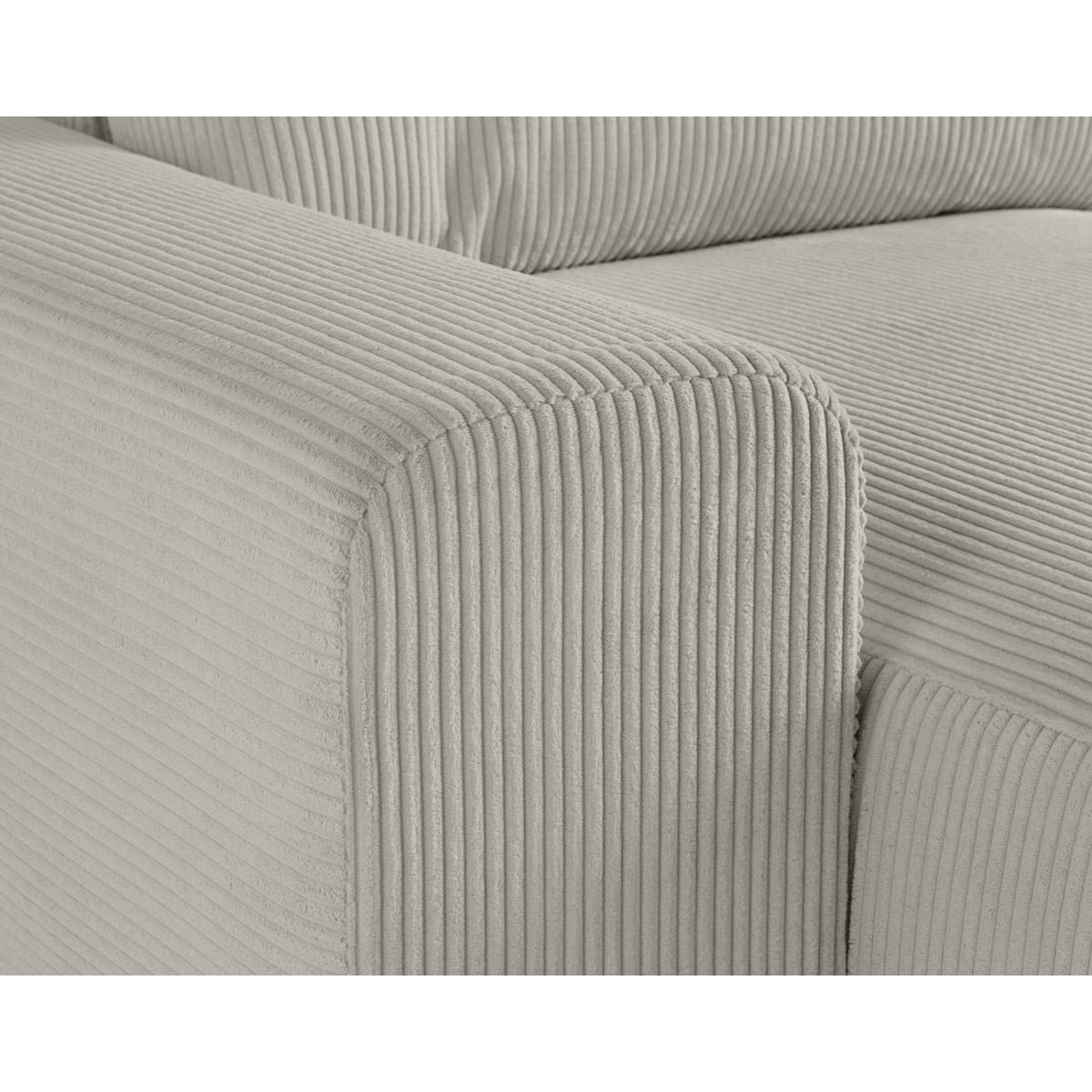 LISA DESIGN Garance - canapé modulable d'angle gauche - 5 places - en velours côtelé