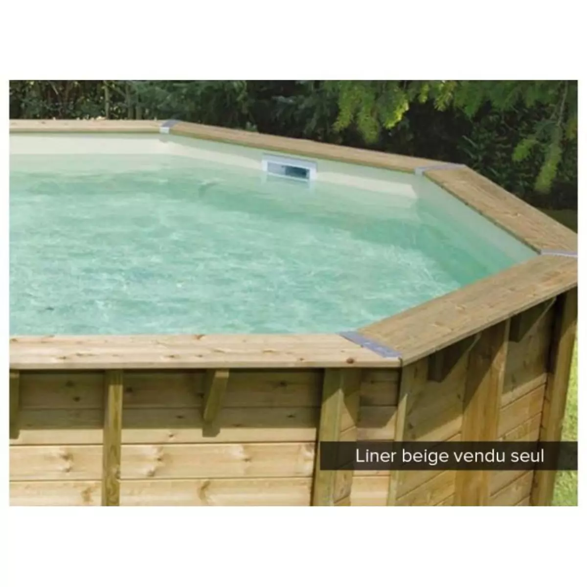 Ubbink Liner seul Beige pour piscine bois Azura 7,50 x 4,00 x 1,30 m - Ubbink