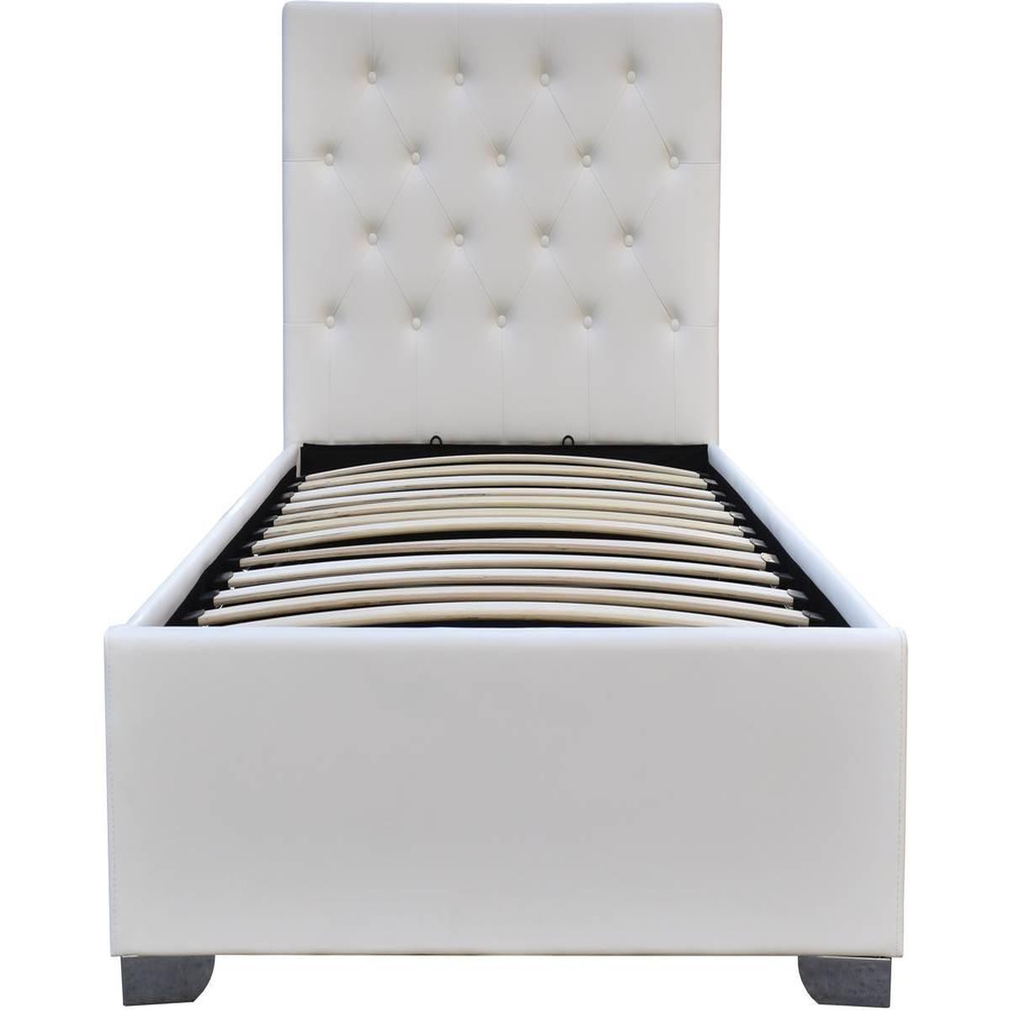 Voir la diapositive 4 : Habitat et Jardin Lit simple avec coffre  Tino  - 90 × 190 cm - Blanc