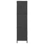 VIDAXL Cloison de separation 3 panneaux Noir 116x160 cm Jacinthe d'eau