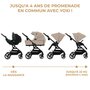 Voir la diapositive 4 : KINDERKRAFT Poussette 3 en 1 avec nacelle YOXI, roues anti-crevaison et accessoires