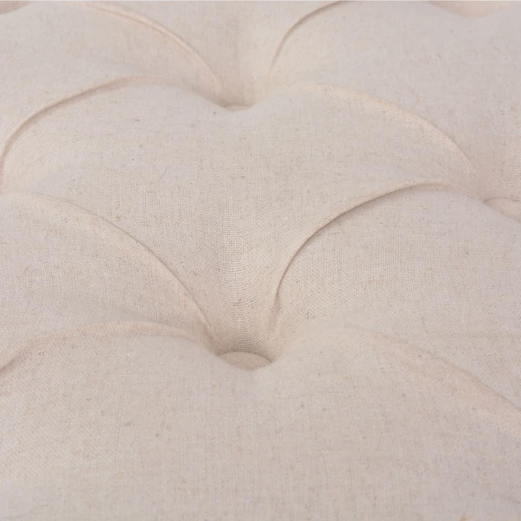 Voir la diapositive 5 : VIDAXL Banc Lin Bois massif 110 x 38 x 48 cm Blanc creme