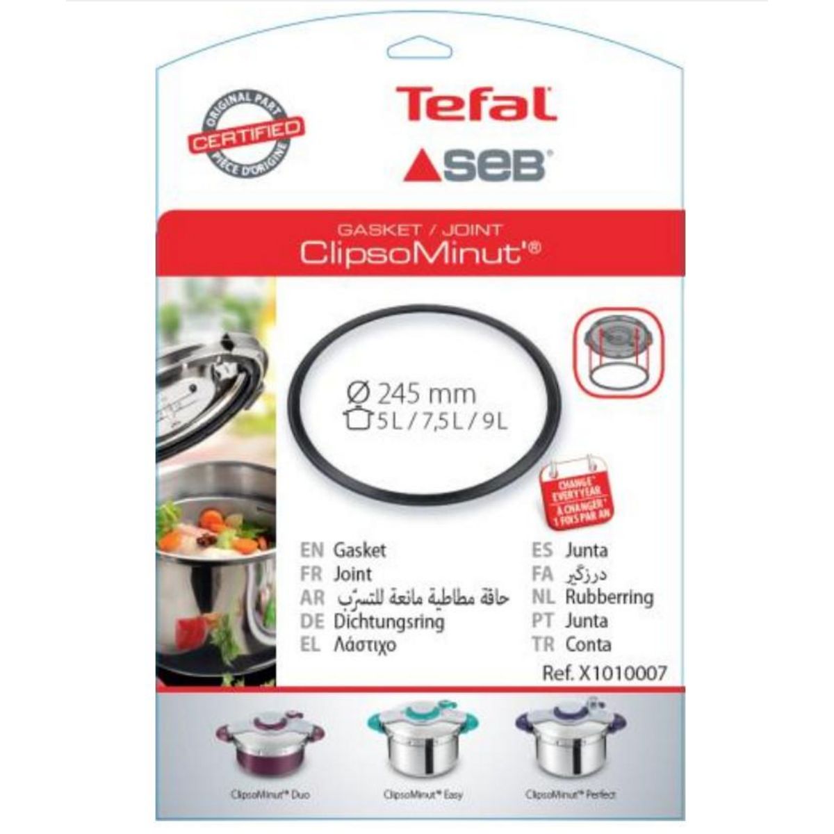 SEB Joint Clipso Minut 5/7.5/9L diam245mm X1010007