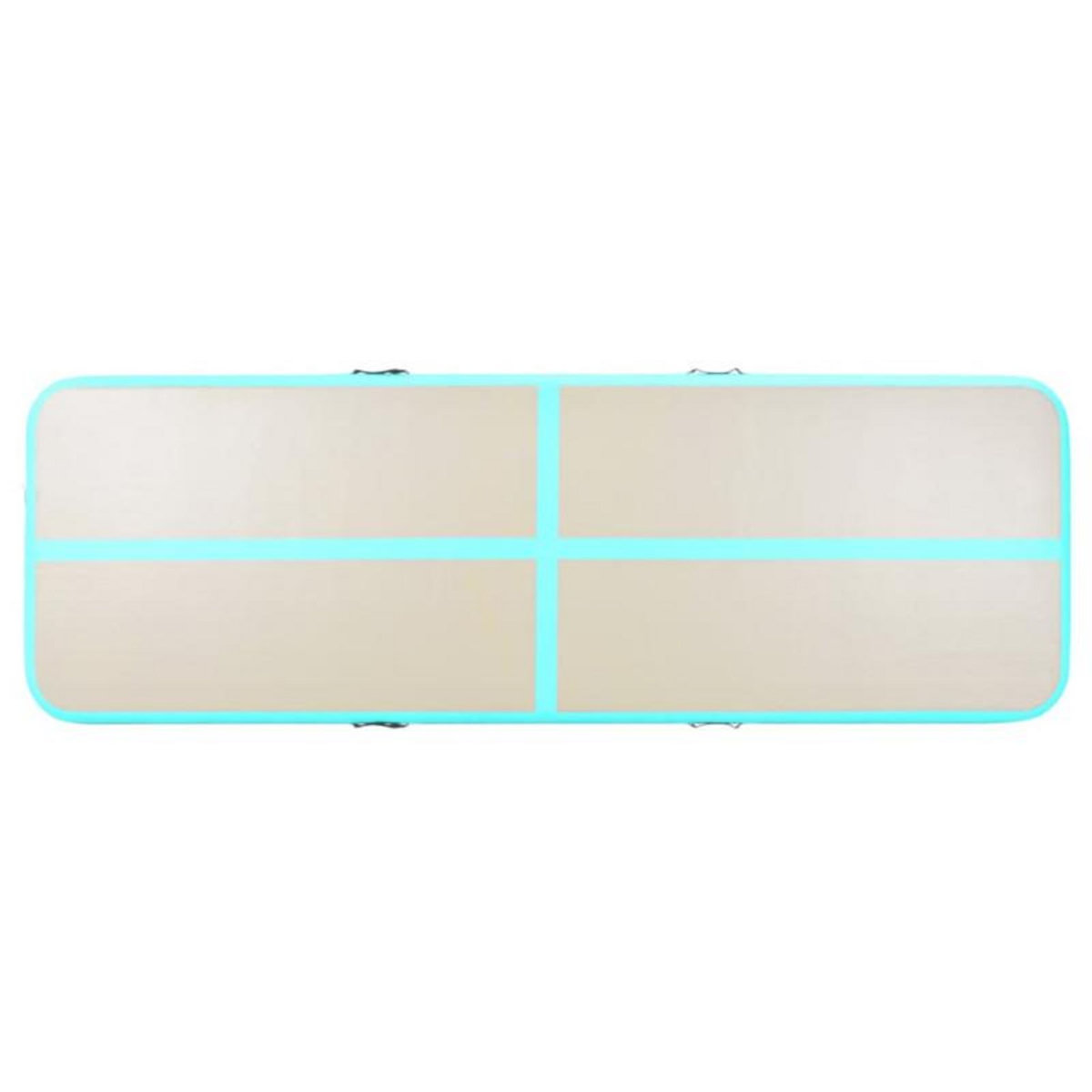 VIDAXL Tapis gonflable de gymnastique avec pompe 500x100x10cm PVC Vert