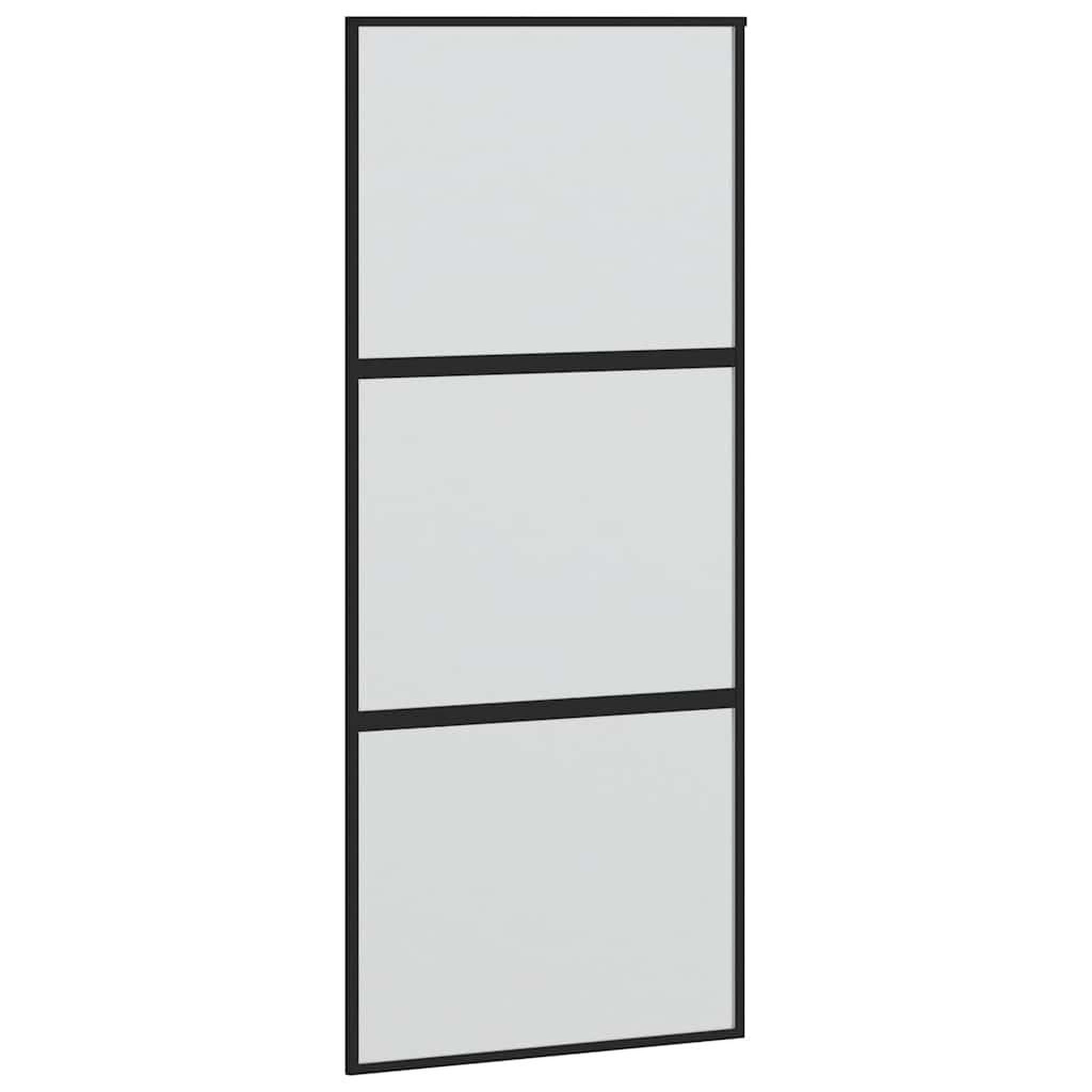 Voir la diapositive 5 : VIDAXL Porte coulissante avec kit de quincaillerie noir 90x205 cm