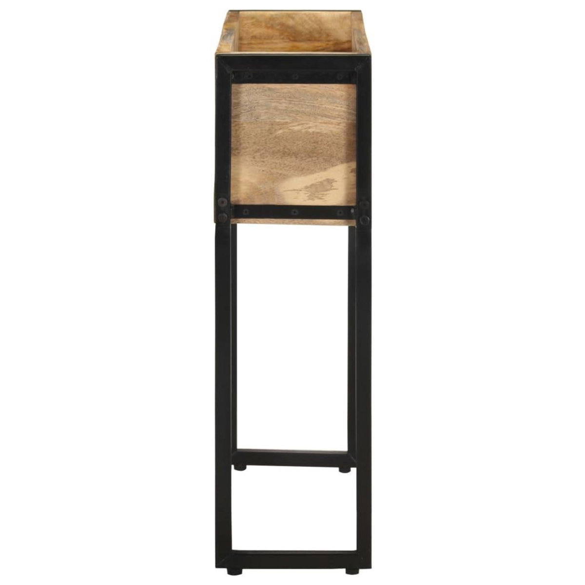 VIDAXL Jardiniere 60x20x68 cm Bois de manguier brut