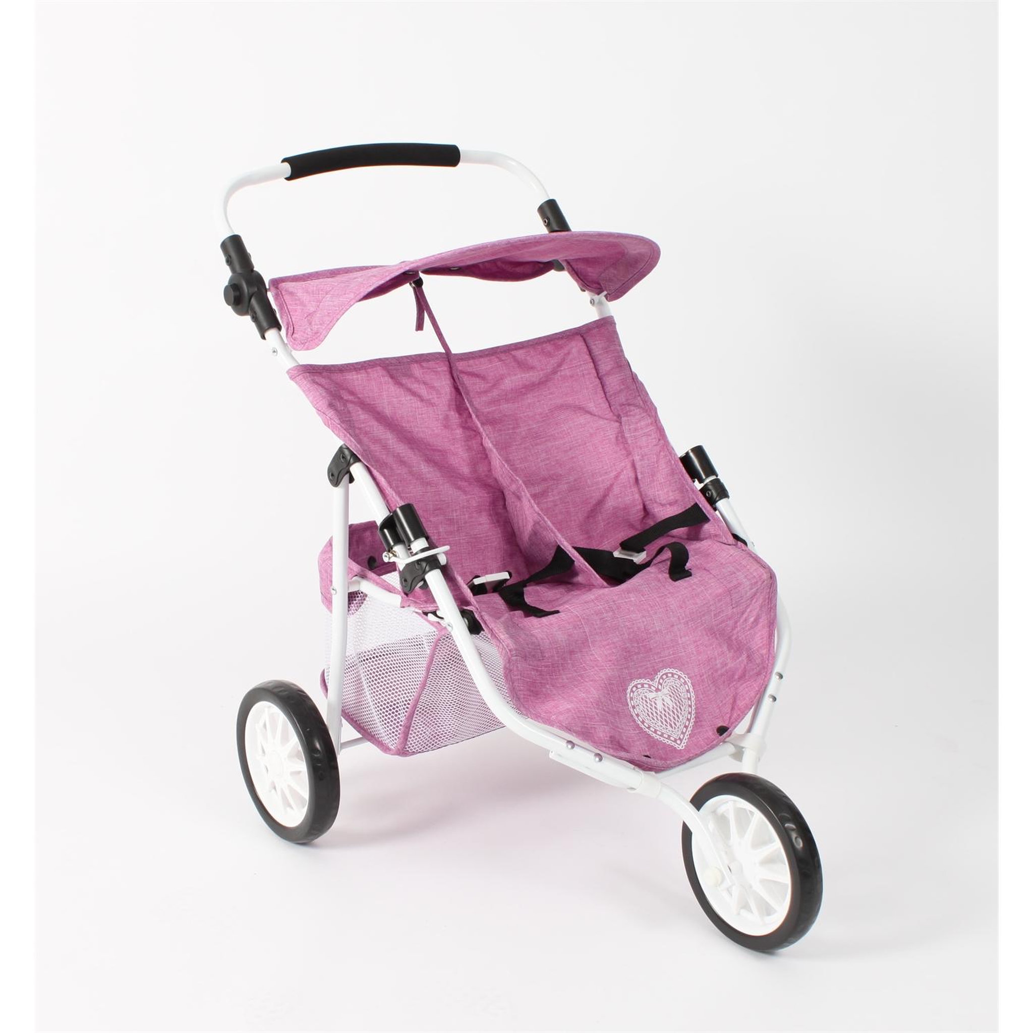 BAYER CHIC 2000 Poussette Jogger 3 roues pour poupées jumelles