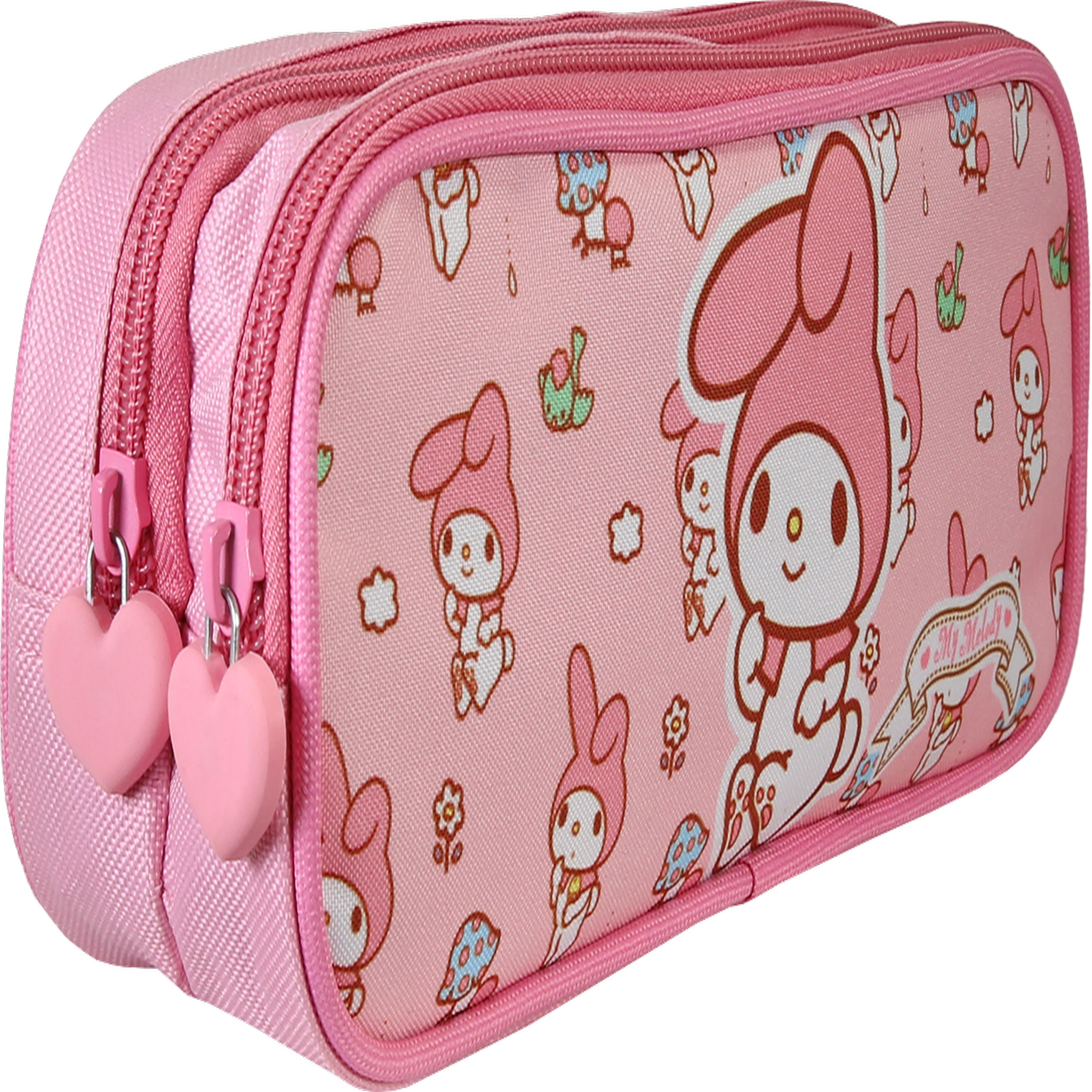 Voir la diapositive 2 : Bagtrotter MY MELODY - Trousse scolaire Rectangulaire SWEET - Rose - 2 Compartiments