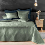 Paris Prix Couvre-Lit & 2 Housses de Coussin  Solange  240x260cm Vert Cèdre