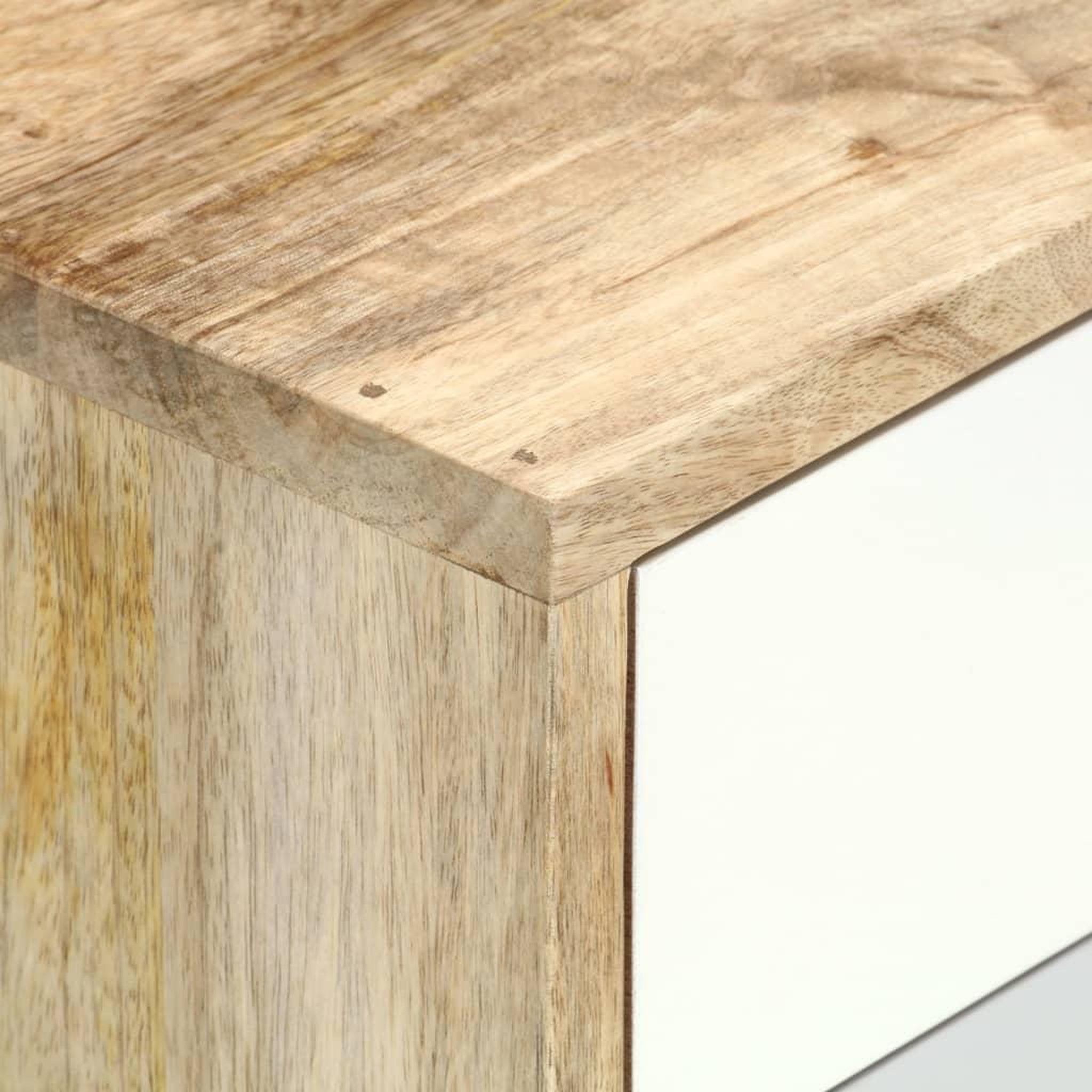 Voir la diapositive 4 : VIDAXL Table de chevet 47x35x59 cm bois de manguier massif