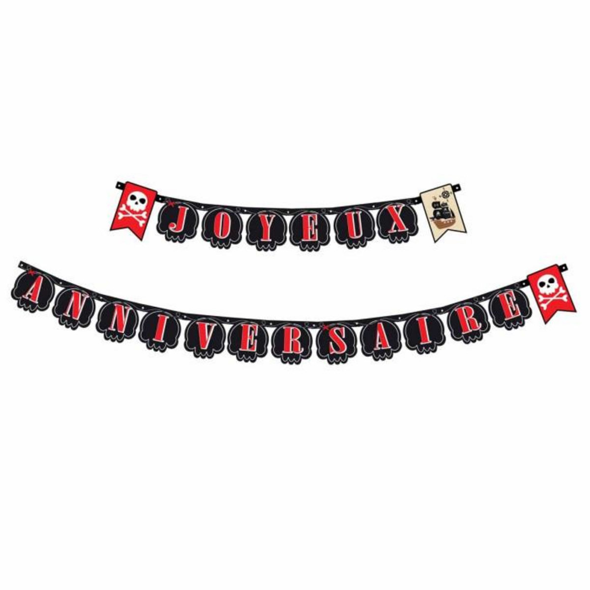 Paris Prix Guirlande Lettre Déco  Pirates  2m Noir
