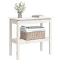 Voir la diapositive 3 : VIDAXL Table console Blanc 80x40x75 cm Bois de pin solide