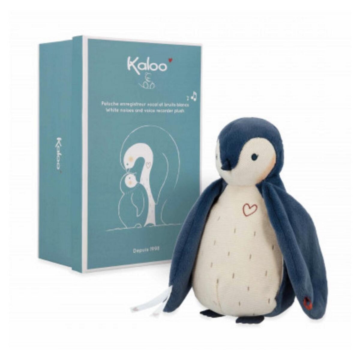 Kaloo Peluche enregistreur bruits blanc - bleu
