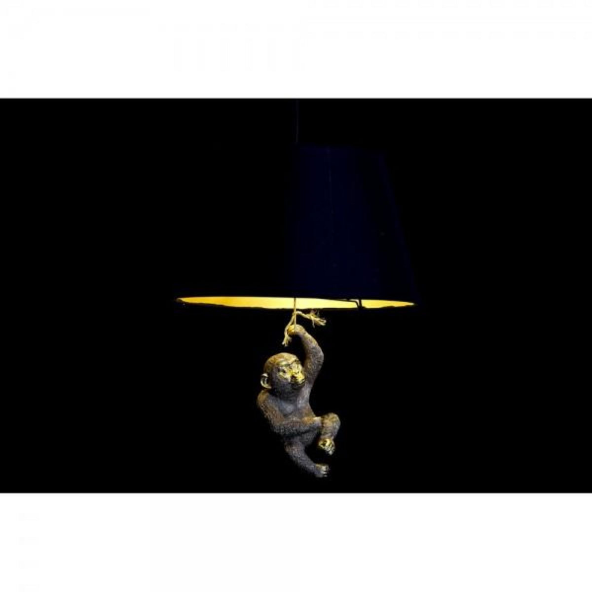 MARKET24 Suspension DKD Home Decor 35,5 x 35,5 x 51 cm Doré Résine Colonial 220 V 50 W Singe (2 Unités)