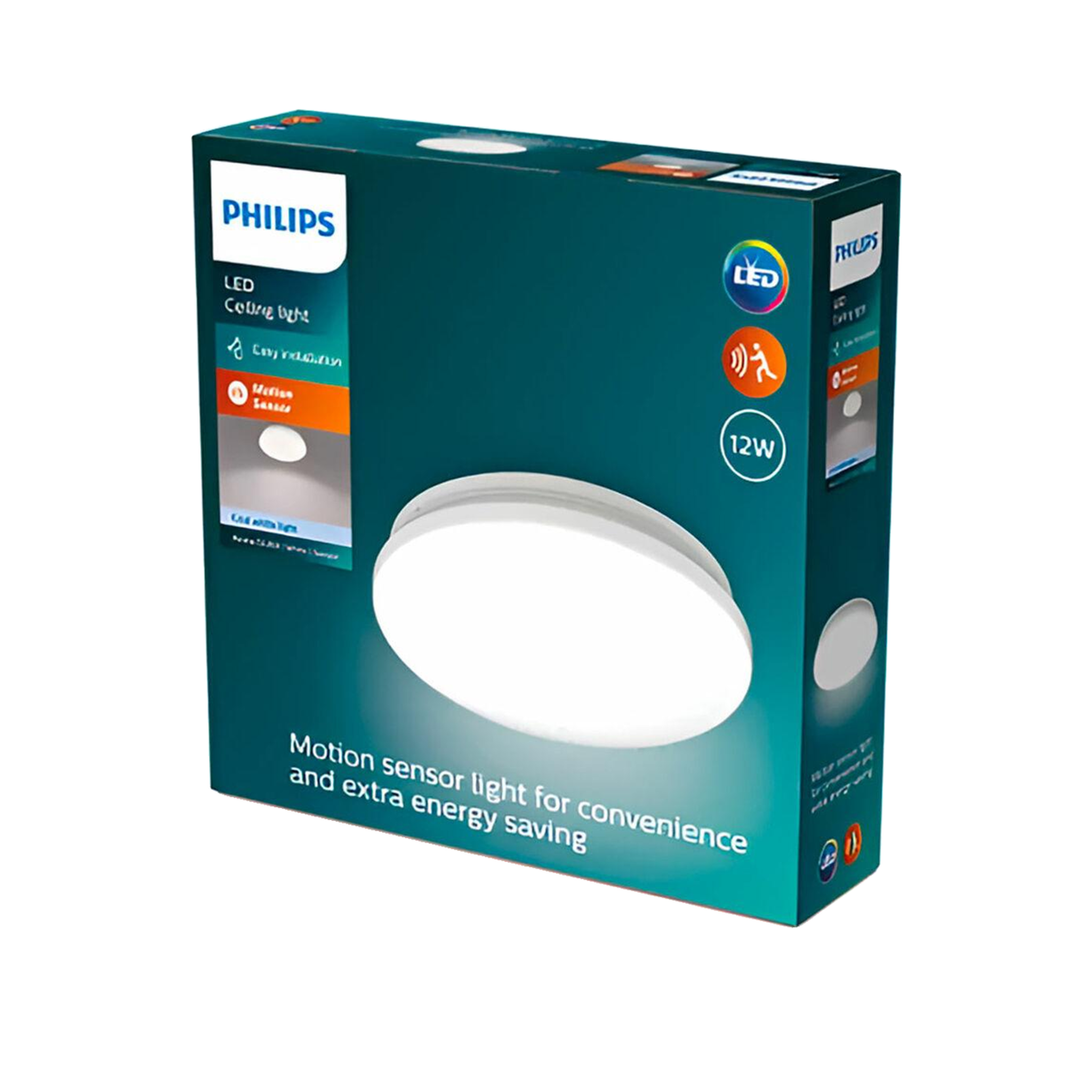 Voir la diapositive 2 : Philips Plafonnier Philips Acuna 12 W métal blanc