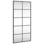 Voir la diapositive 2 : VIDAXL Miroir mural noir 50x100 cm rectangulaire fer