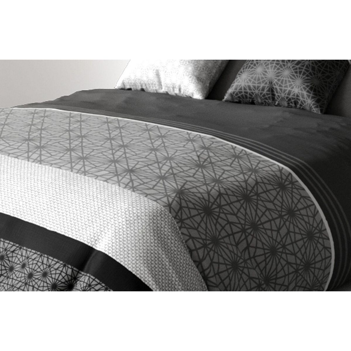 ATELIER DU COTON Parure housse de couette 100% coton 57fils , sandro