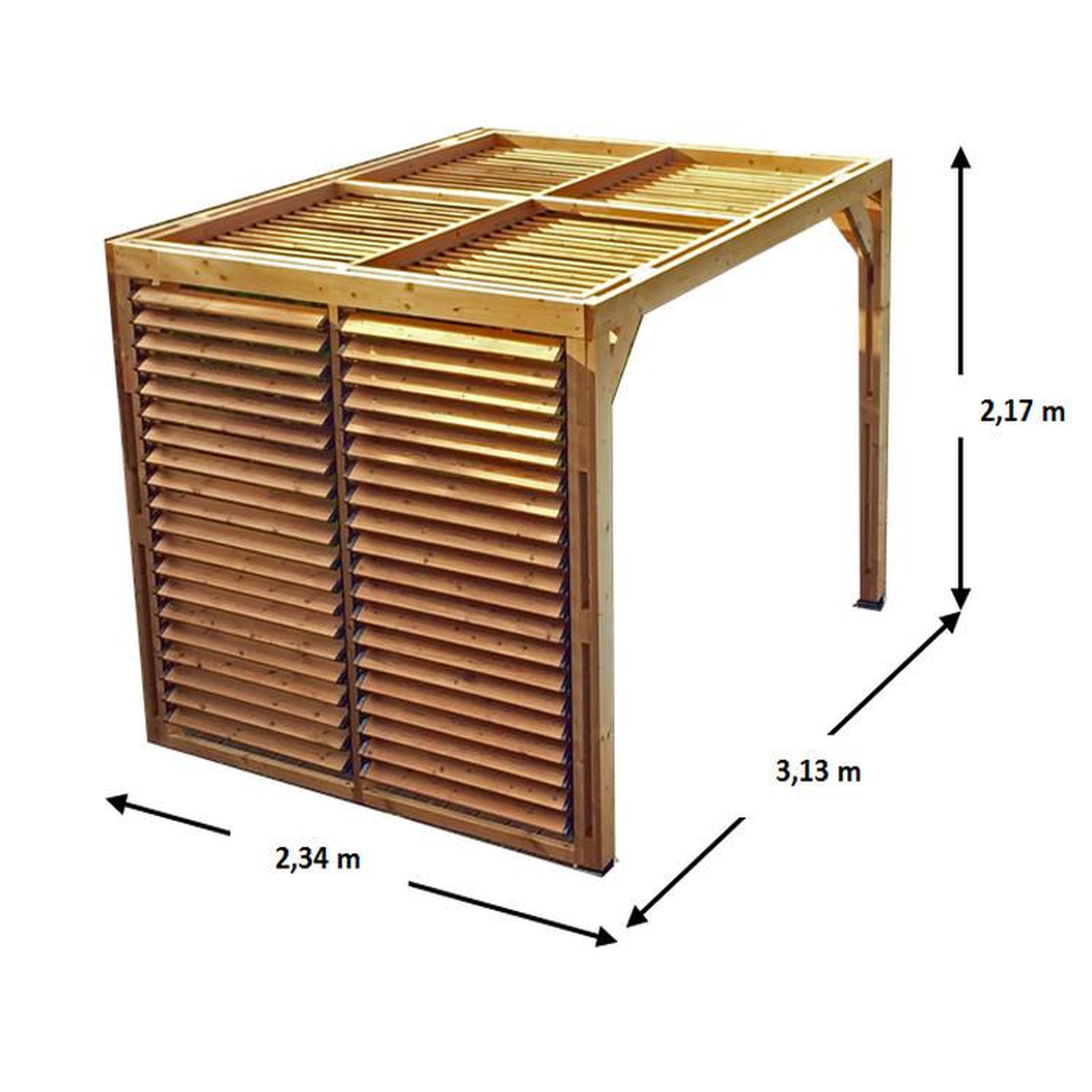 Voir la diapositive 6 : Hisense Pergola 7.32m² bois traité - tho2331vt