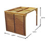 Voir la diapositive 6 : Hisense Pergola 7.32m² bois traité - tho2331vt
