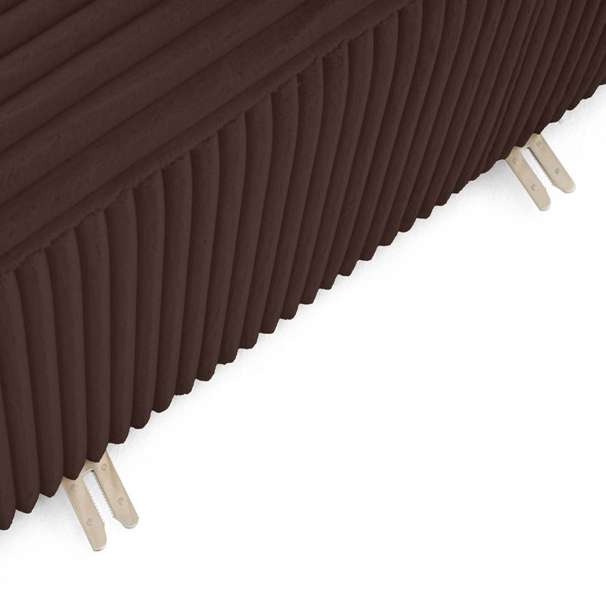 Voir la diapositive 4 : LISA DESIGN Victoire - module d'assise droit en velours côtelé grosses côtes