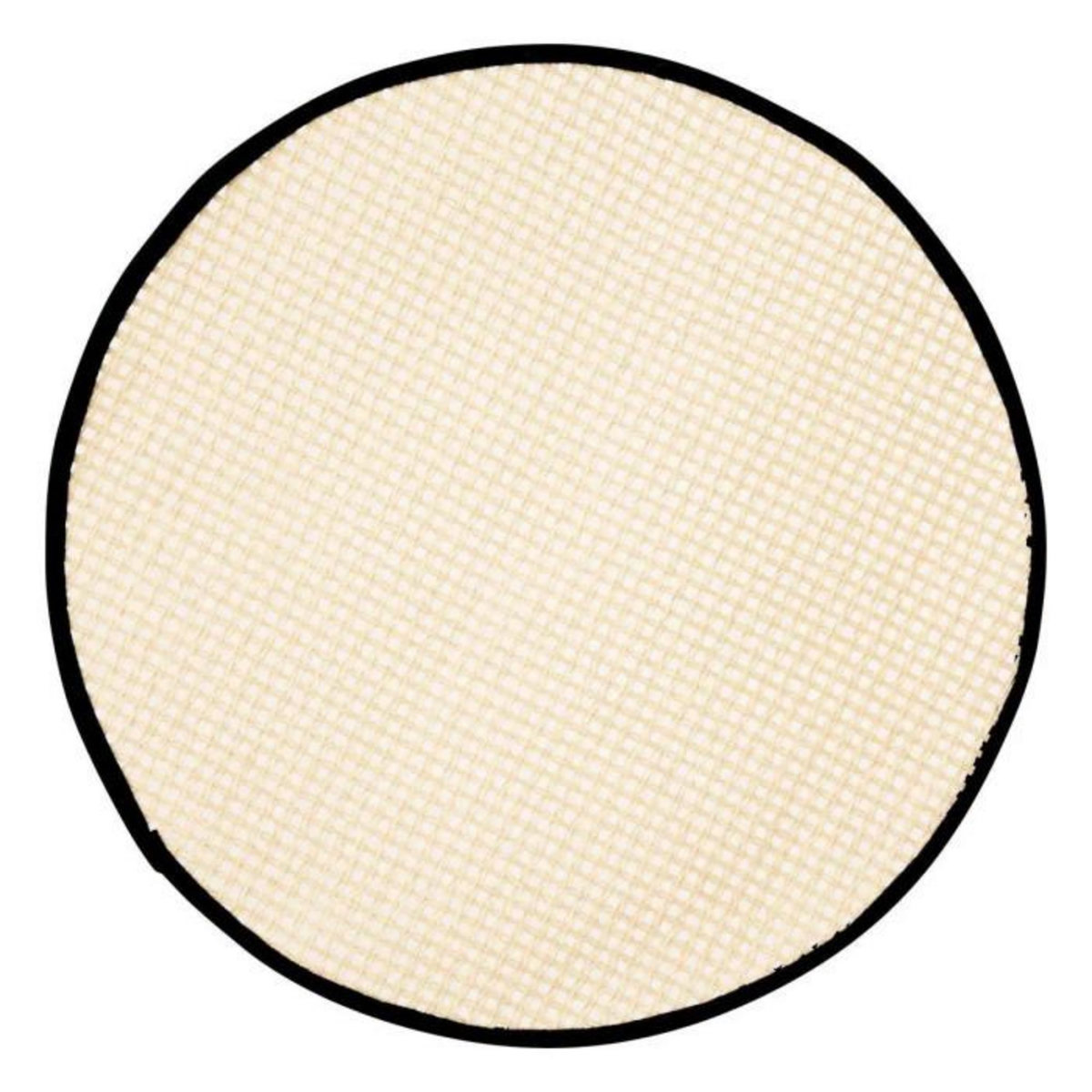 SECRET DE GOURMET Set de Table Rond en Jute  Rivi  38cm Noir