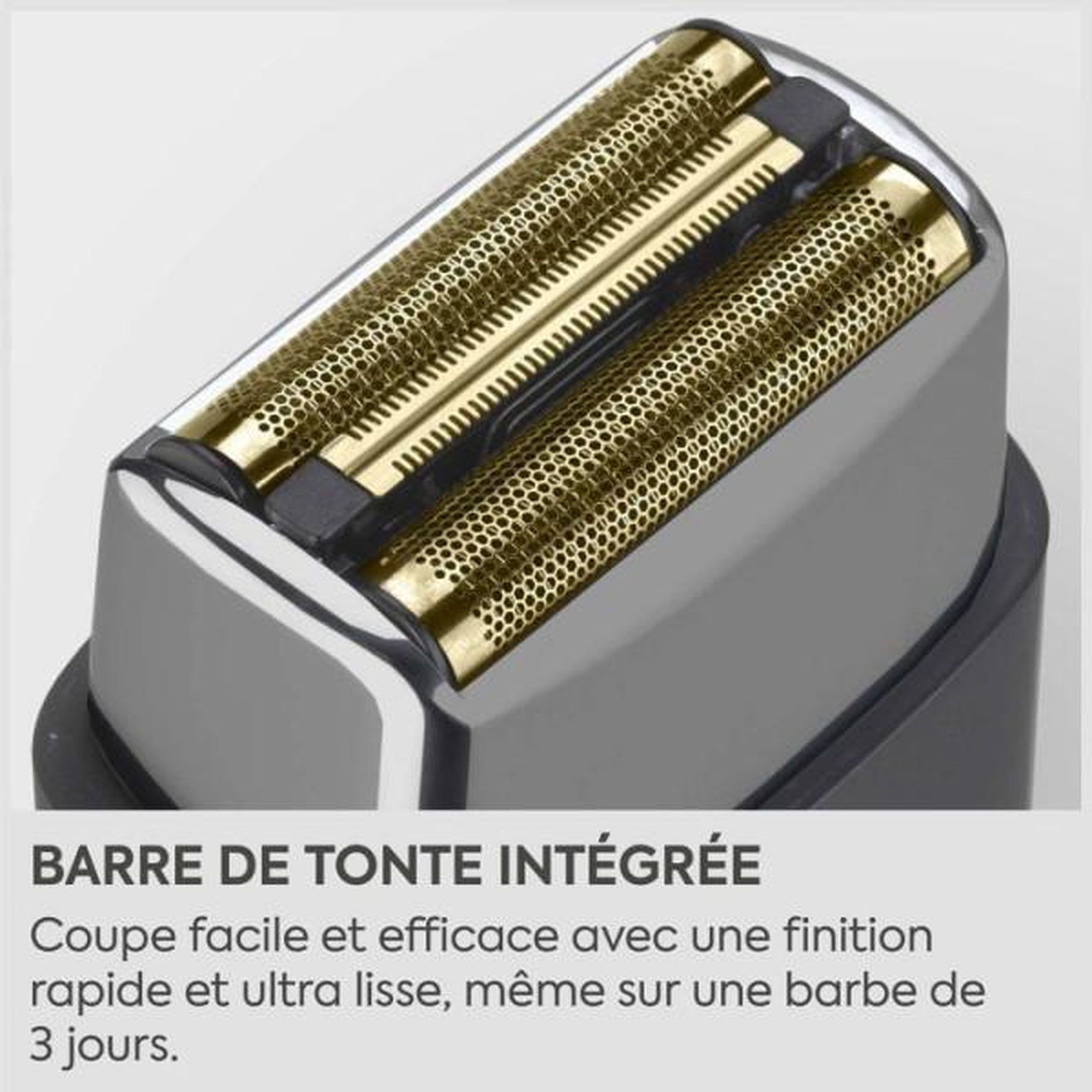 Voir la diapositive 3 : BABYLISS Rasoir - Tondeuse Electrique   - BABYLISS - FS991DE - Double grille titane - Waterproof - Autonomie 2h - Super-X Metal