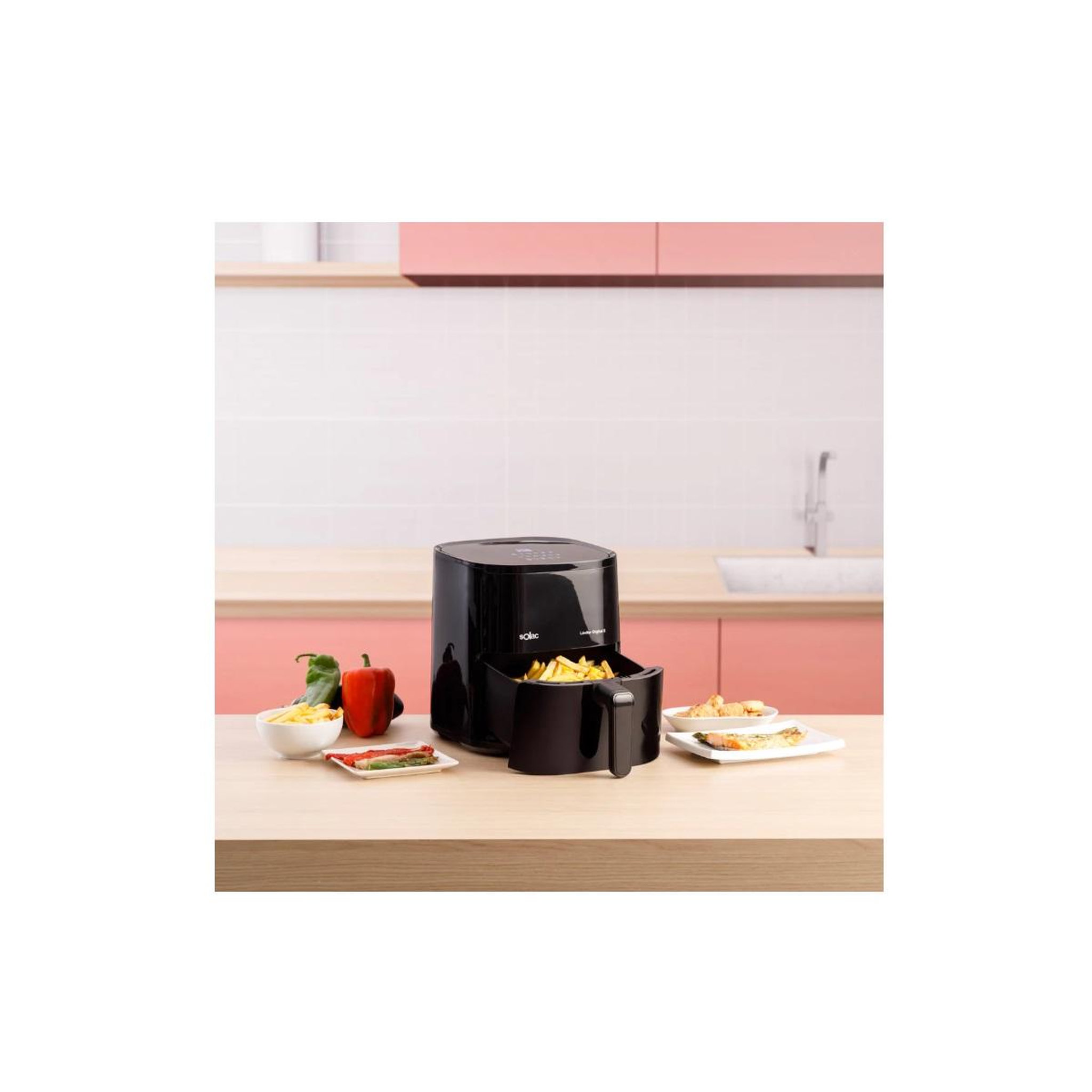 Voir la diapositive 3 : SOLAC Friteuse sans huile 5l 1500w - fa1400