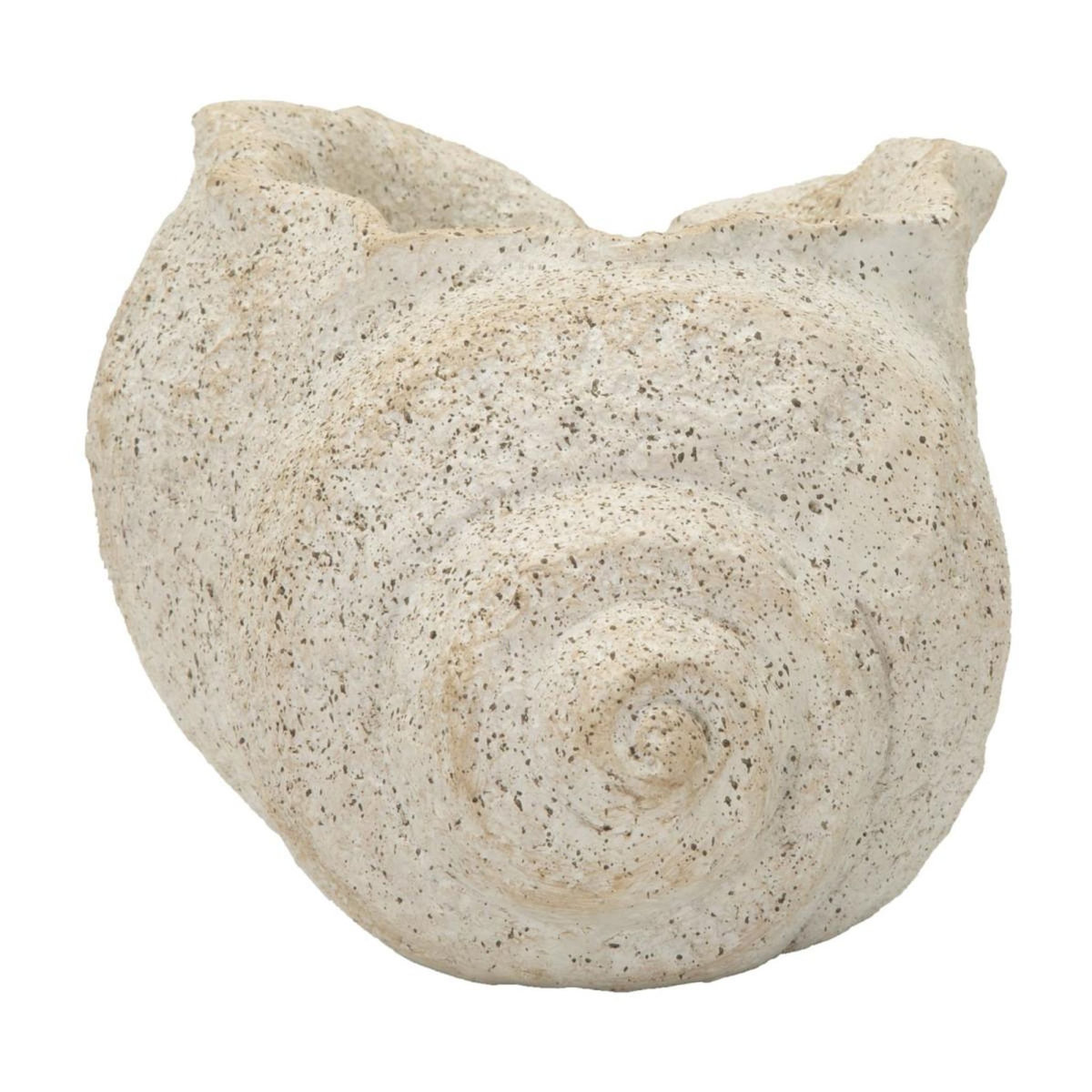 Paris Prix Vase Design Effet Sable  Shell  35cm Beige