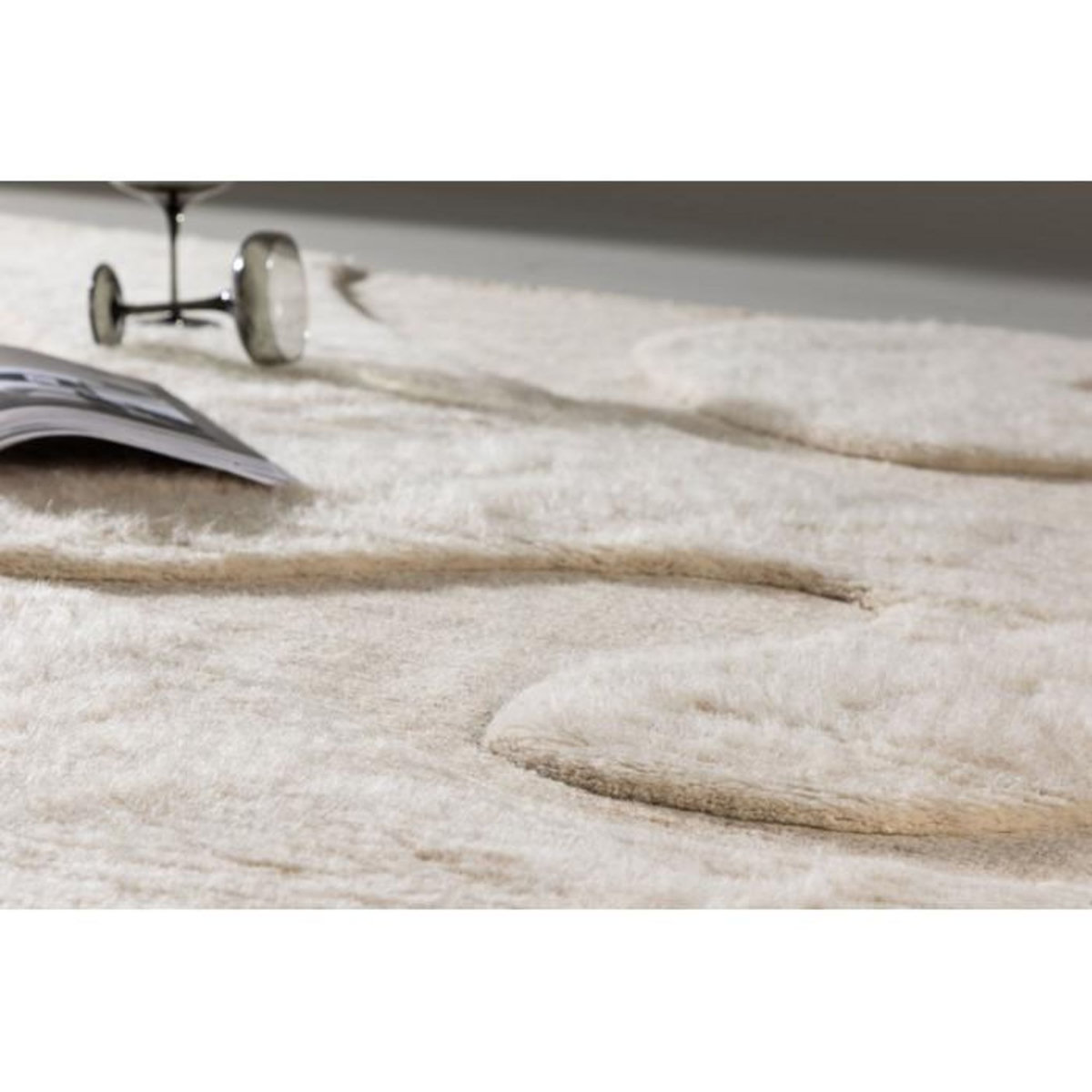 Paris Prix Tapis Déco en Laine  Boone  200x290cm Beige