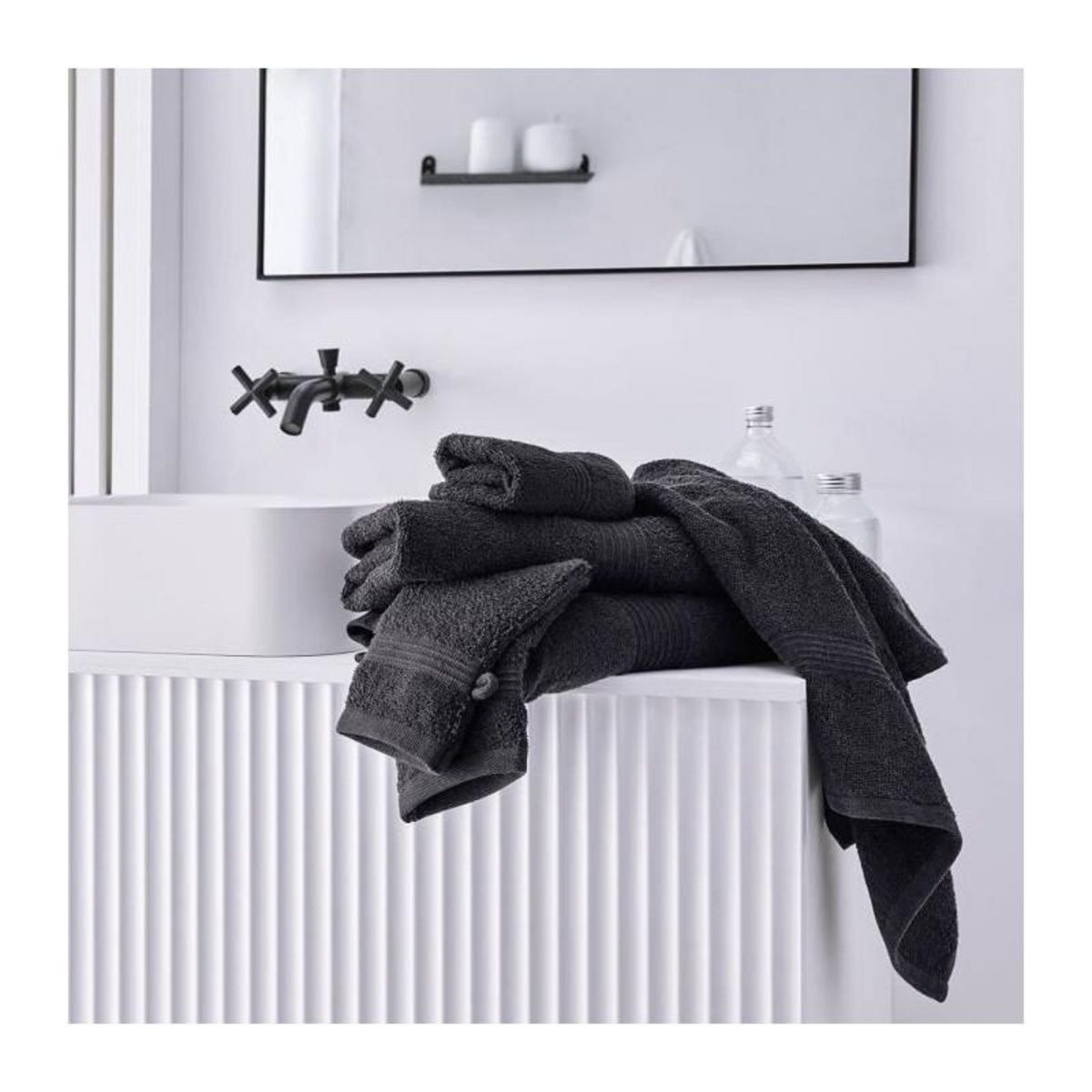 Today TODAY Essential - Drap de bain 70x130 cm 100% Coton coloris fusain