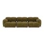 Voir la diapositive 6 : LISA DESIGN Grace - canapé modulable 3 places en velours texturé