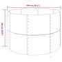 Voir la diapositive 5 : VIDAXL Lit sureleve de jardin Acier enduit de poudre Argente