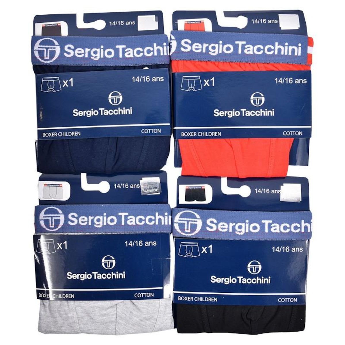 SERGIO TACCHINI Boxer Enfant SERGIO TACCHINI Lot de 4