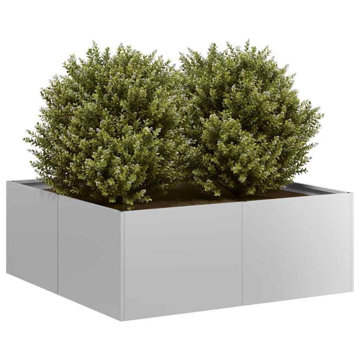 VIDAXL Jardiniere 80x80x30 cm acier galvanise
