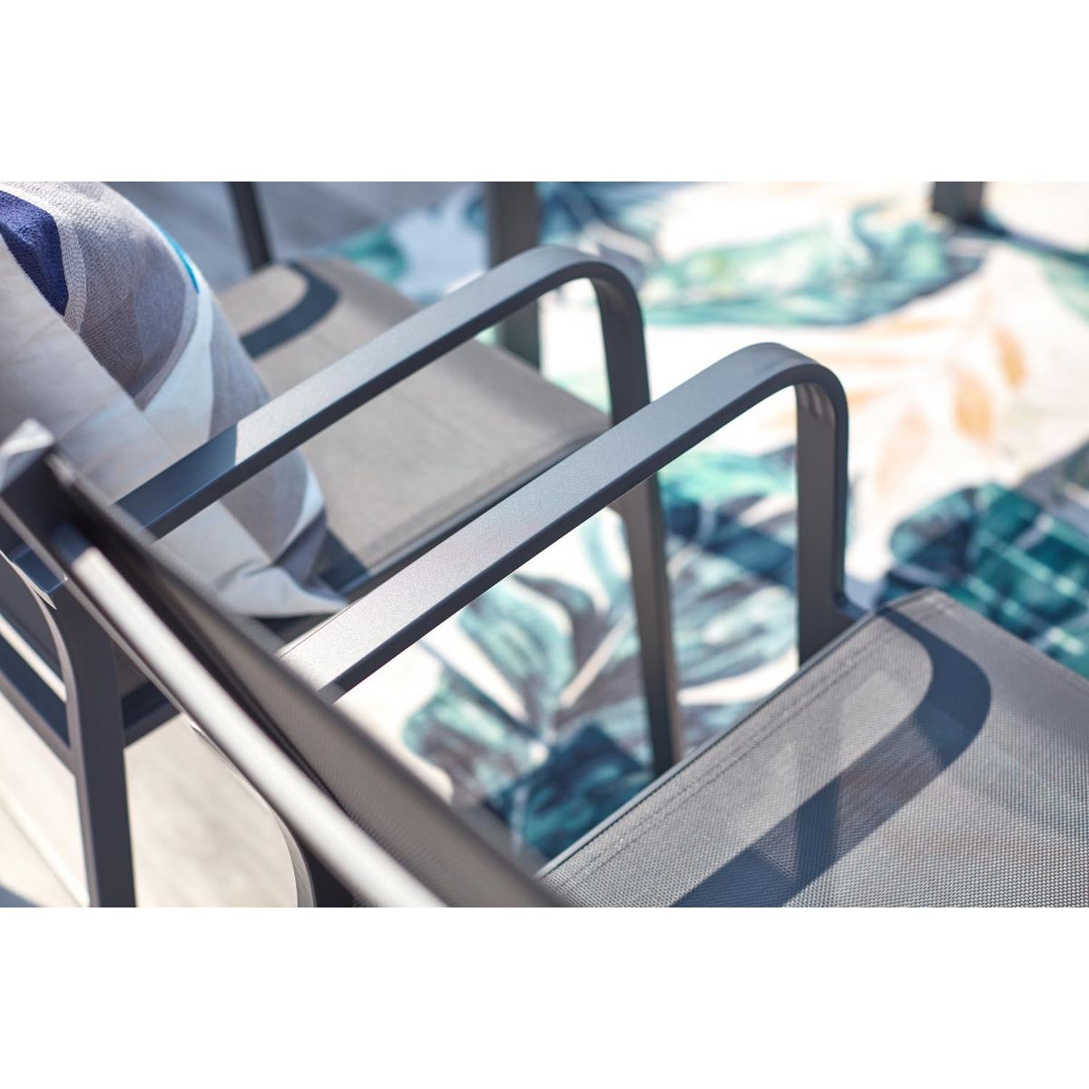 CONCEPT USINE Salon de jardin aluminum 8 places FLORENCIA