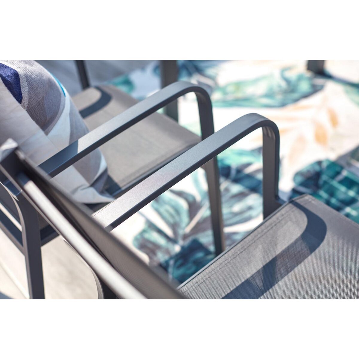 CONCEPT USINE Salon de jardin aluminum 8 places FLORENCIA