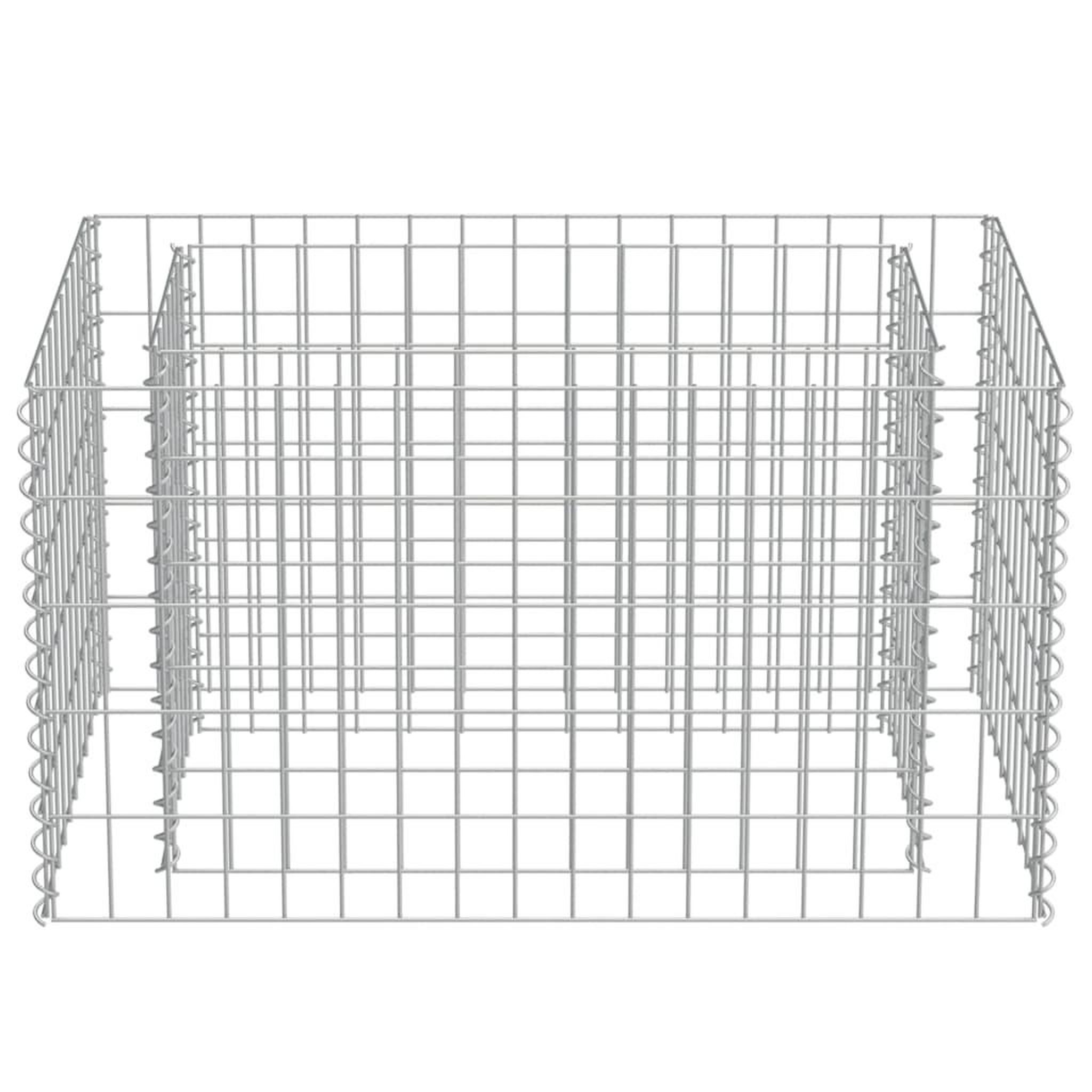 Voir la diapositive 5 : VIDAXL Lit sureleve a gabion Acier galvanise 90x50x50 cm