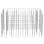Voir la diapositive 5 : VIDAXL Lit sureleve a gabion Acier galvanise 90x50x50 cm