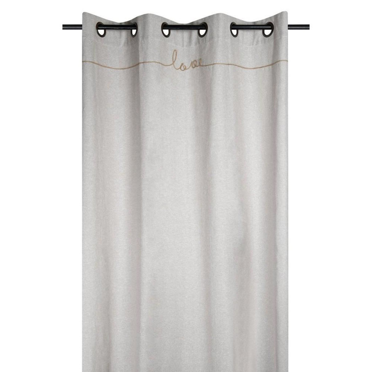 Lovely Casa Rideau à œillets 140x260 cm Imagine coton