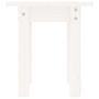 Voir la diapositive 5 : VIDAXL Table basse Blanc Ø 35x35 cm Bois massif de pin