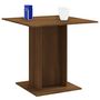 Voir la diapositive 3 : VIDAXL Table a dîner Chene marron 80x80x75 cm Bois d'ingenierie