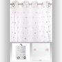 Voir la diapositive 3 : TOILINUX Lot de 2 Rideaux pour chambre d'enfant avec pompons Lilo