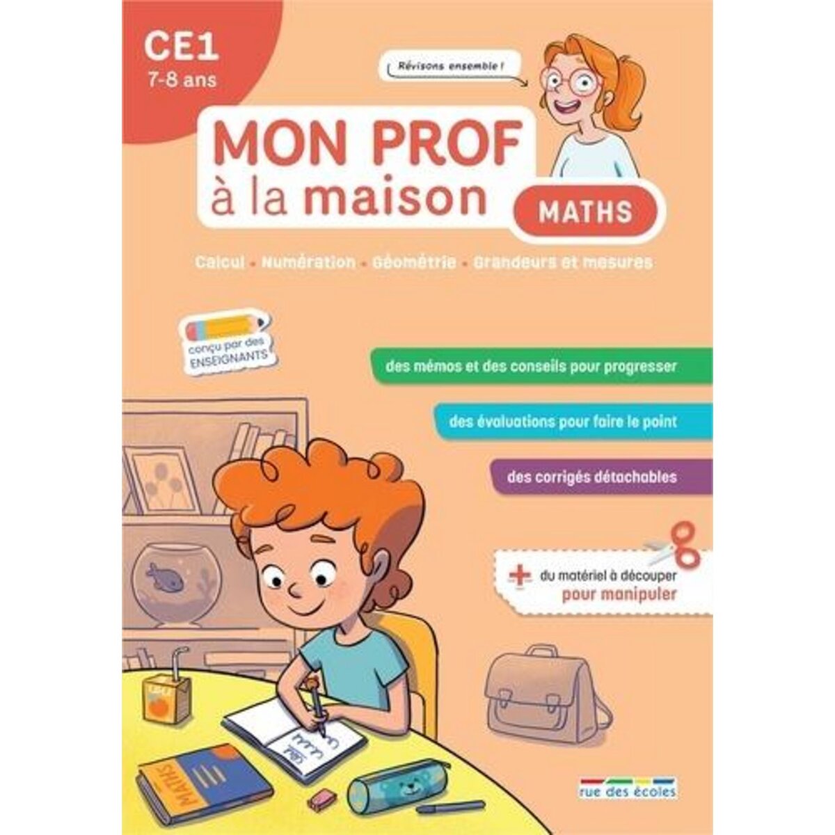 MATHS CE1 MON PROF A LA MAISON, Denoël Camille